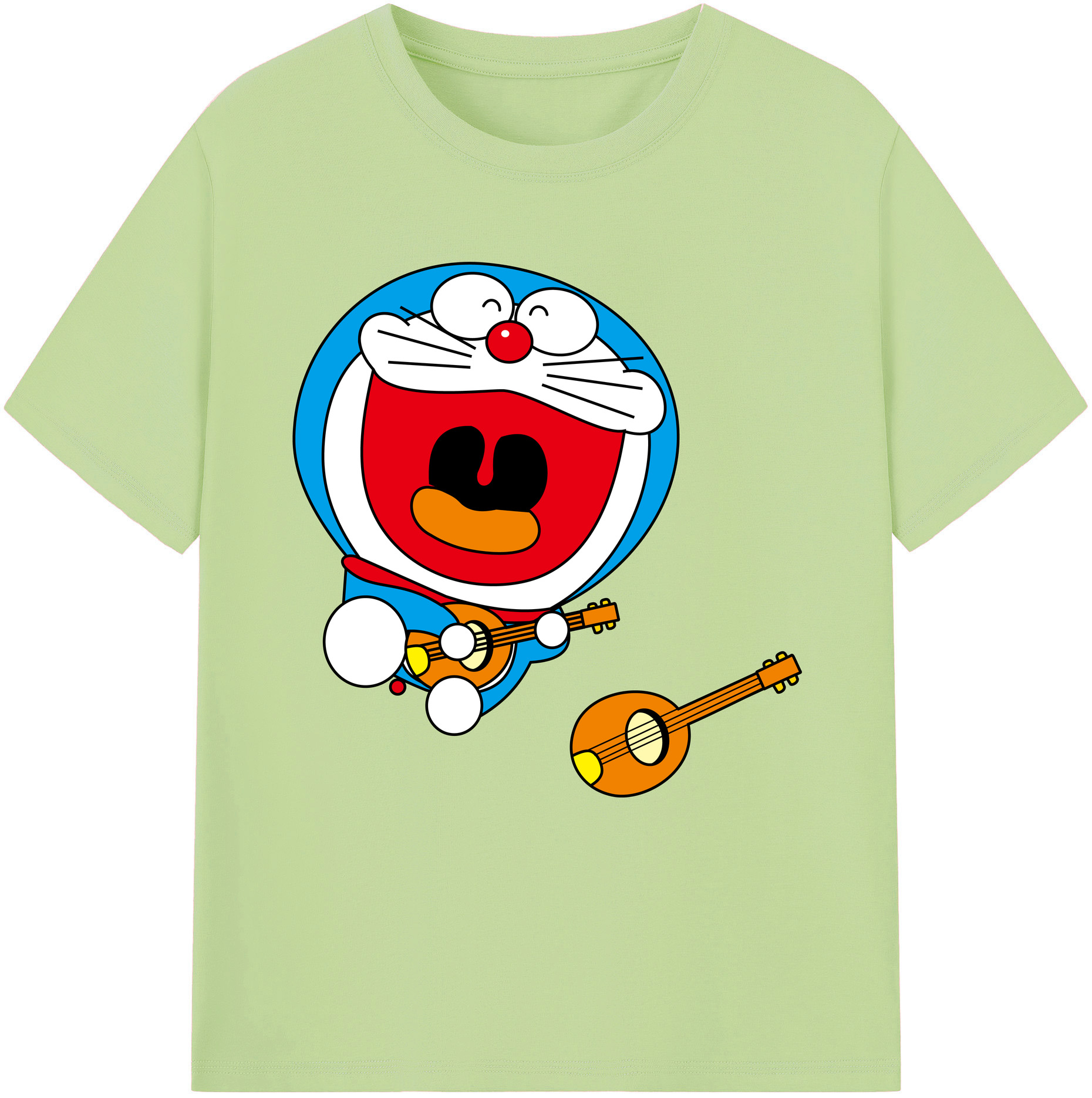（画像用） ドラえもん Doraemon 綿100％半袖Tシャツ（フロントプリント）
